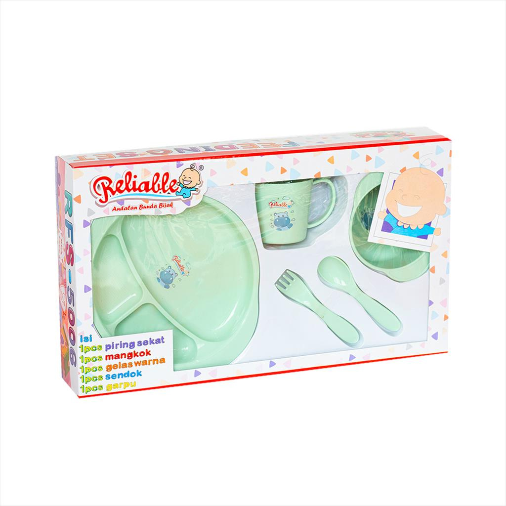 Reliable Feeding Set Bayi Tempat Makan Minum Bayi Box Besar - 5006