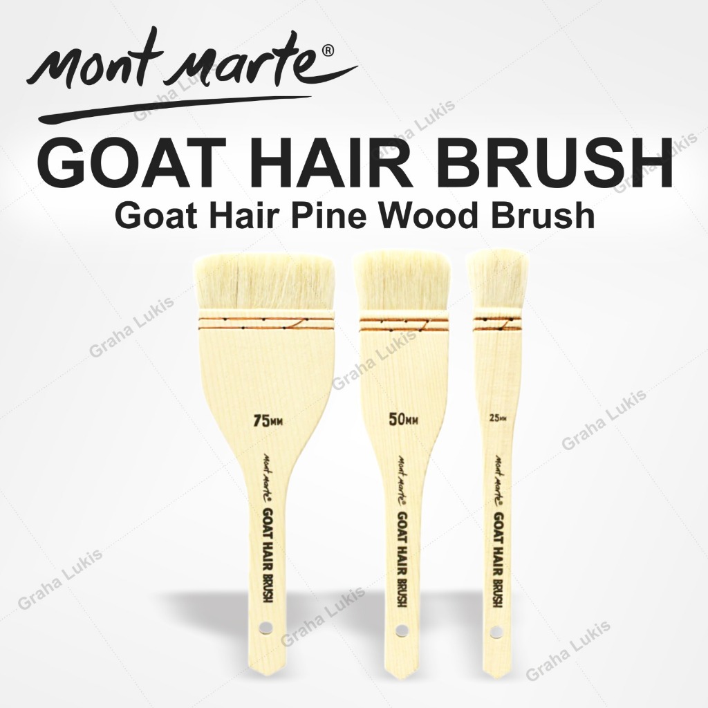 

Mont Marte Goat Hair Pine Wood Brush