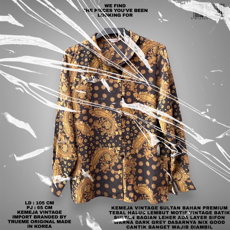 KEMEJA VINTAGE PREMIUM/KEMEJA VINTAGE IMPORT/KEMEJA VINTAGE SULTAN/KOREAN LOOK/KOREAN STYLE/VINTAGE 