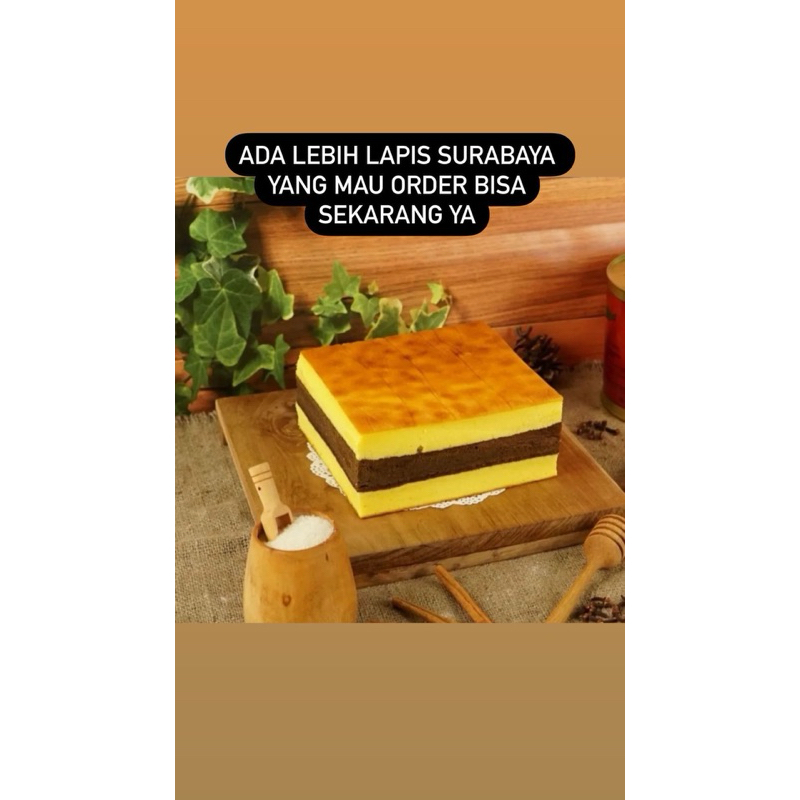 

lapis surabaya wangi enak lembut dan tinggi 3 layer