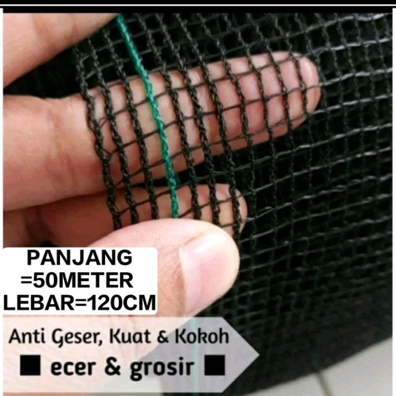 WARING RK ANTI GESER RAJUTAN BENANG DOBLE TIDAK BISA GESER PANJANG 50METER X Lebar 120CM TERMURAH