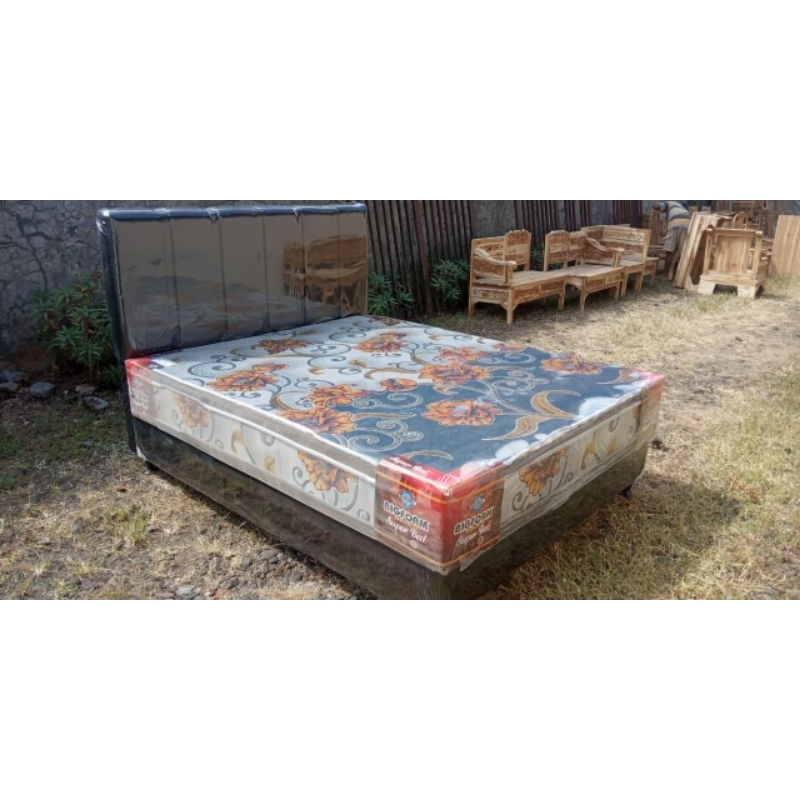 Bedset Kasur Bigfoam ll SET DIPAN MINIMALIS +BUSA BIGFOAM