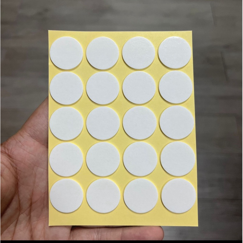 

[isi 20] Double Tape Lem Sticker Bulat 2cm