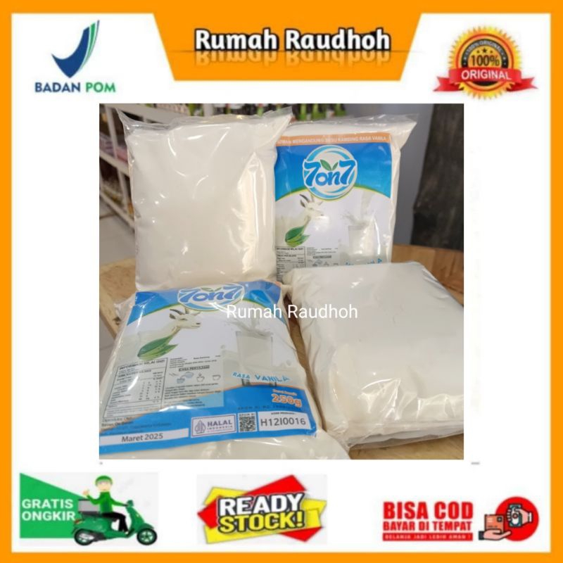 

SUSU KAMBING ETAWA BUBUK 7on7 KEMASAN 250 GRAM RASA VANILA