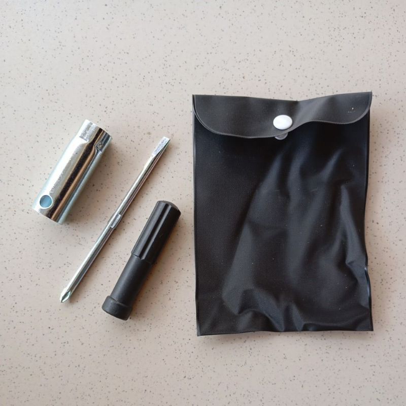 kunci busi dan obeng + - original honda