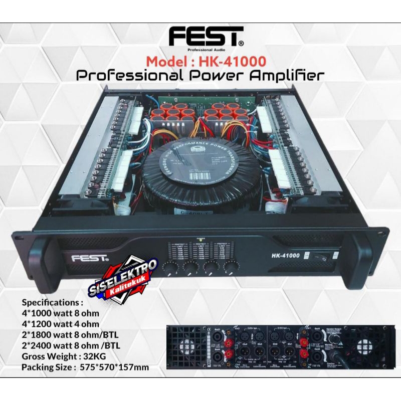 Power amplifier Fest HK41000 fest HK 41000