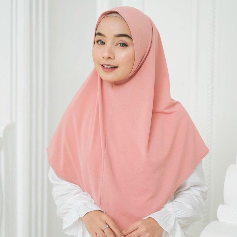 GROSIR 10PC HIJAB INSTAN BERGO HAMIDAH NONPED JERSEY
