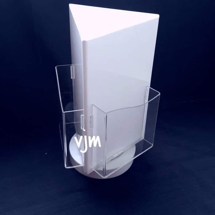 

Tempat brosur acrylic putar 3d , brosur holder acrylic , leaflet