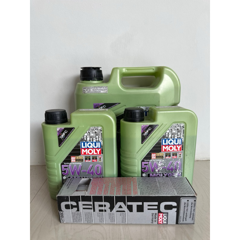 paket Oli Mesin Liqui Moly khusus diesel 6 liter plus ceratec dan spulung