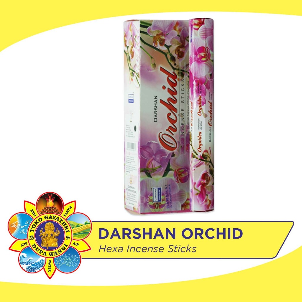 Dupa India Aromaterapi Hexa - Darshan Orchid