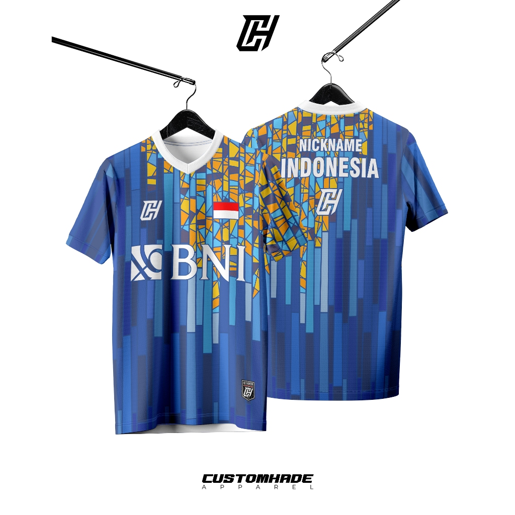 CH Baju Bulutangkis Custom Pria Wanita Jersey Badminton Motif Original Full Printing