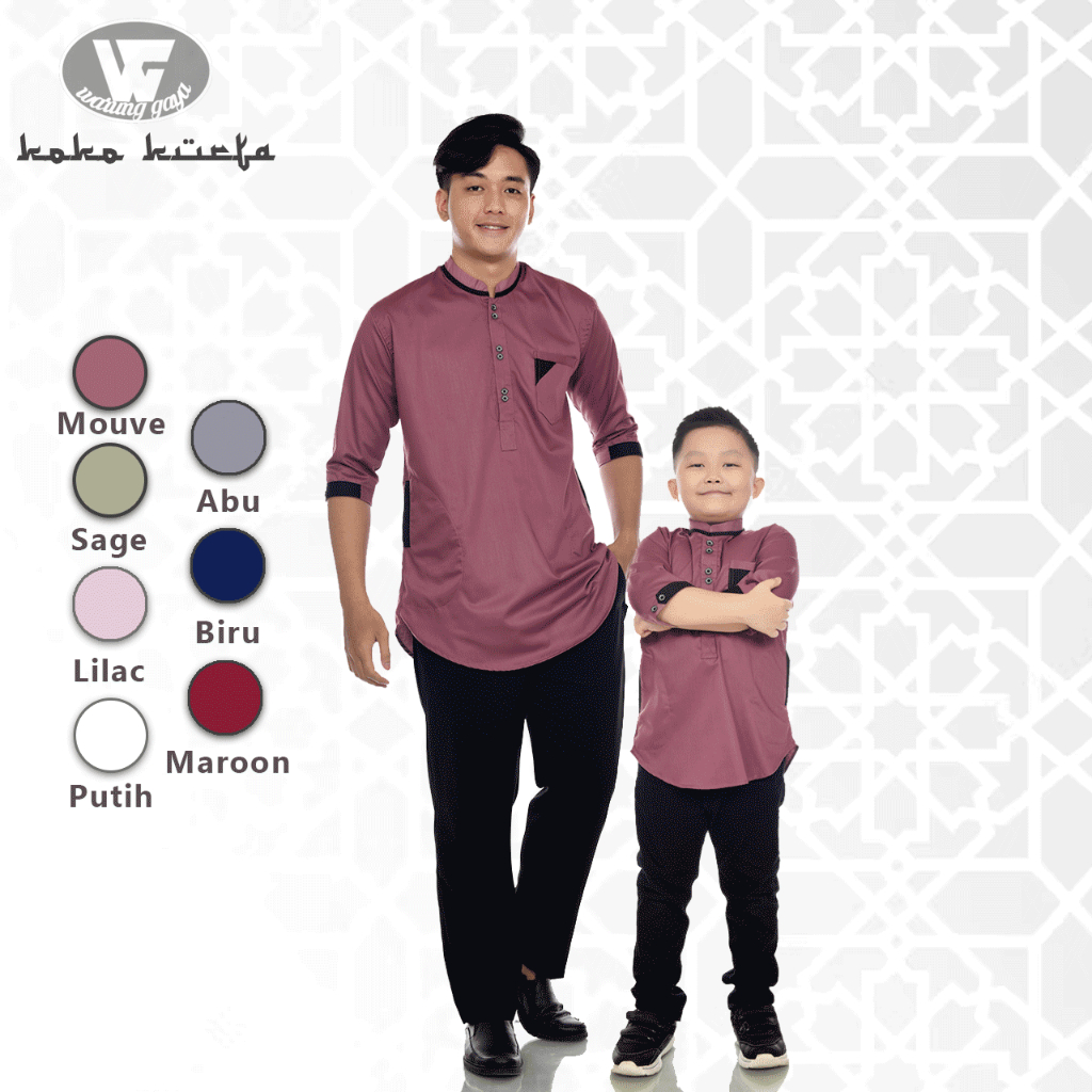 Baju Koko Kurta Pria Couple | Ayah dan Anak Model Terbaru