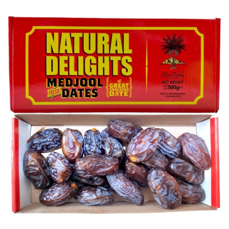 

Kurma Medjoul Dates Natural Delights Fresh kemasan dus 500gr