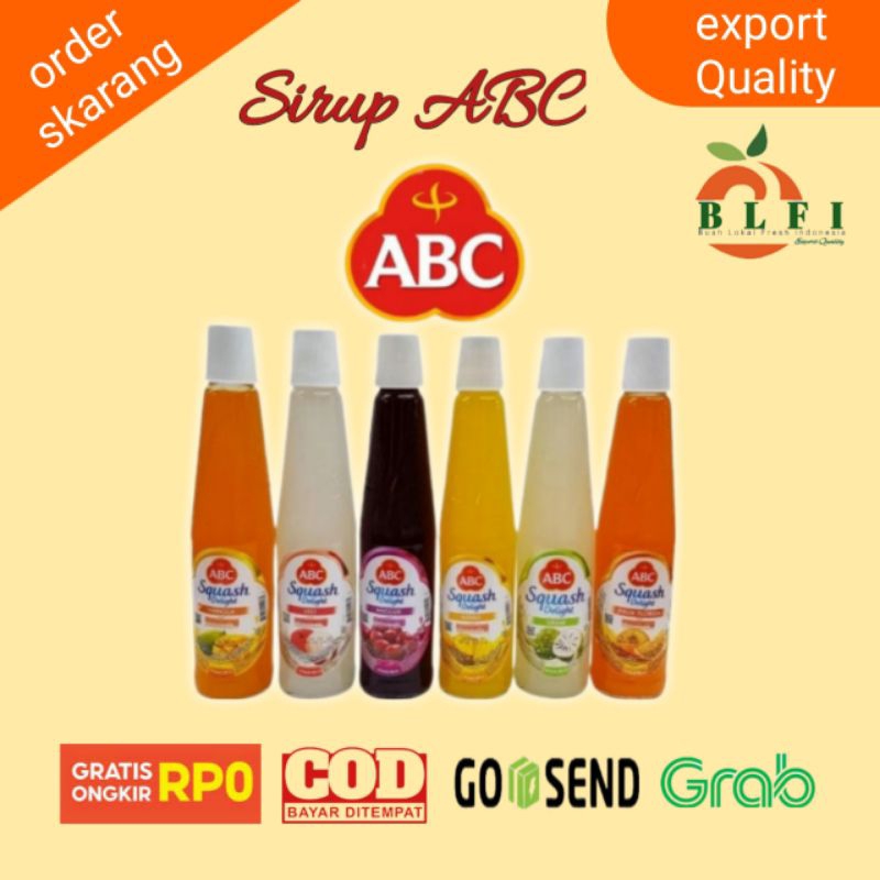 

SIRUP ABC SQUASH DELIGHT VARIAN RASA ( 460ML )