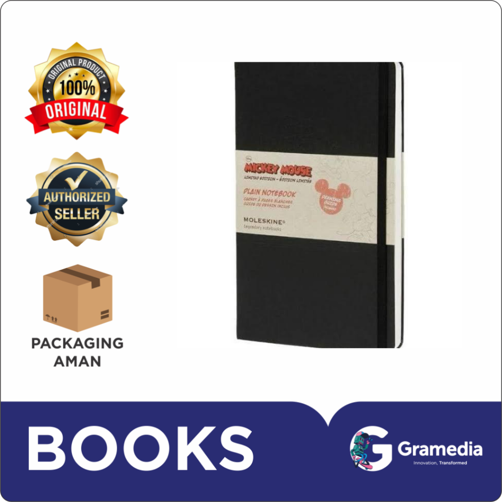 

Gramedia Bandung - Moleskine Mickey Mouse Plain Notebook L