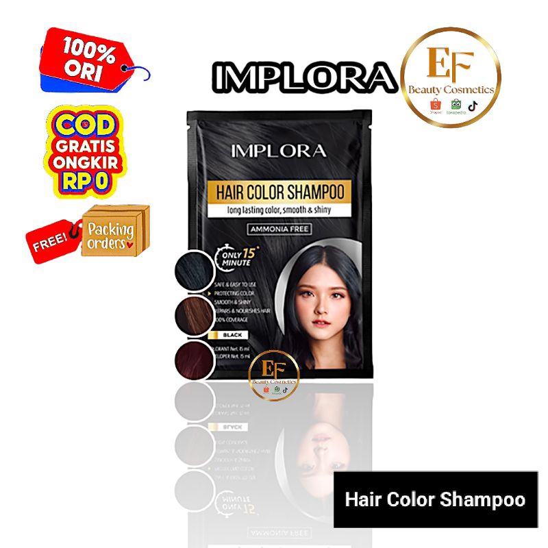 IMPLORA Hair Color Shampoo - Sampo Pewarna Rambut
