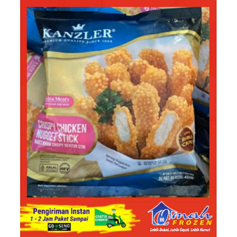 

Nugget Kanzler Crispy Stick 450g, Nugget,Naget krispi, Frozen Serang