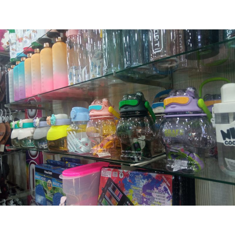 BOTOL MINUM ANAK VIRAL BENTUK BONEKA KURA-KURA PINGUIN AESTHETIC KEKINKAN VIRAL