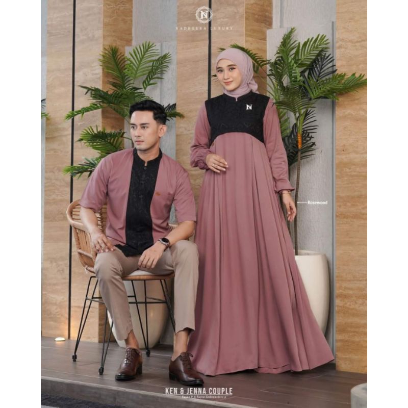 KEN DAN JENNA COUPLE SET GAMIS KOKO DEWASA ADEM BY NADHEERA LUXURY