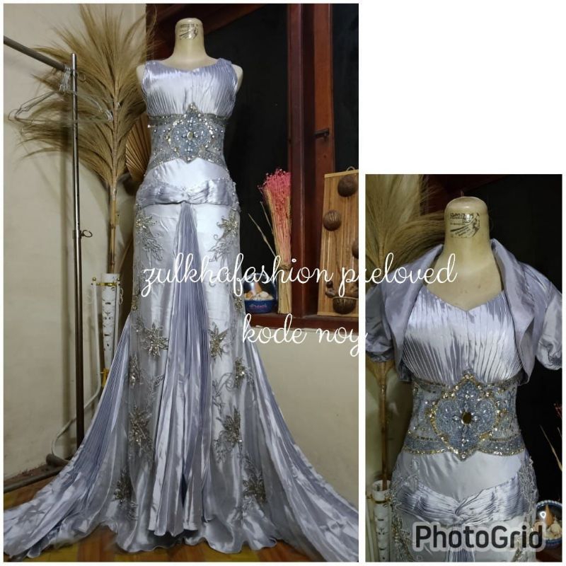 GAUN PESTA SINGER SILVER