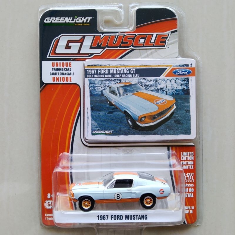 Greenlight 1967 Ford Mustang GT Gulf GL Muscle Rare