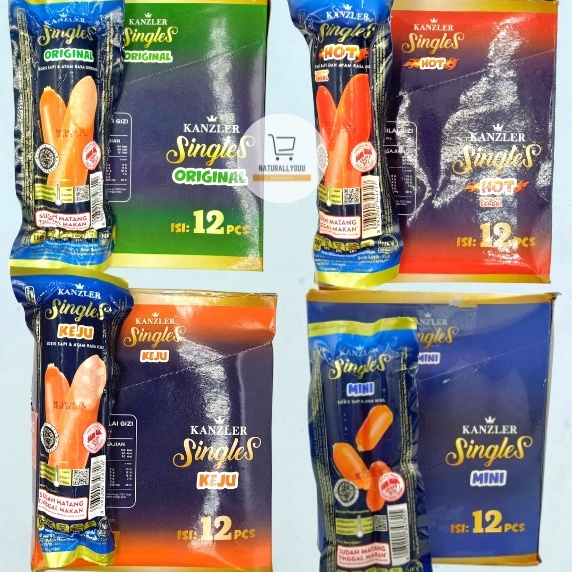 

MEGA SALE 1BOX Kanzler Singles Kanzler Sosis Singles Siap Makan isi 12pcs