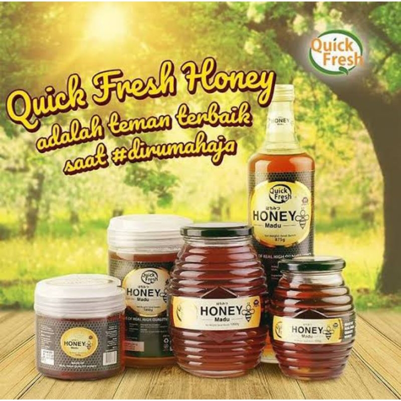 

madu quick fresh honey jar 1 kg / madu asli hutan / madu klenceng / wild honey / madu liar