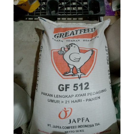 Baru Berkualitas  Pakan Ayam Broiler Grower GF 512 Japfa Comfeed Repack 1 Kg