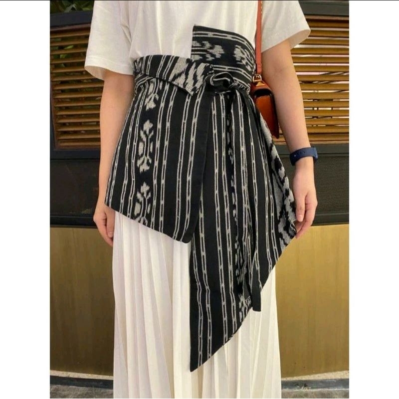 [ Preloved ] obi tenun ikat - obi tenun -  ikat pinggang tenun - ikat pinggang ethnic troso