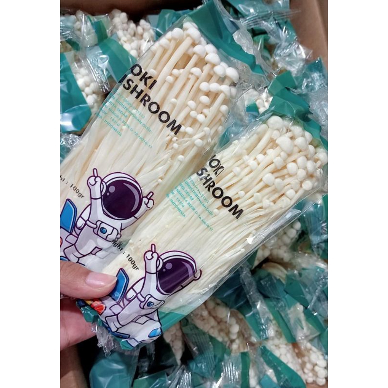 

JAMUR enoki | Enoki mushroom 3 pcs | Enoki bandung | Enoki