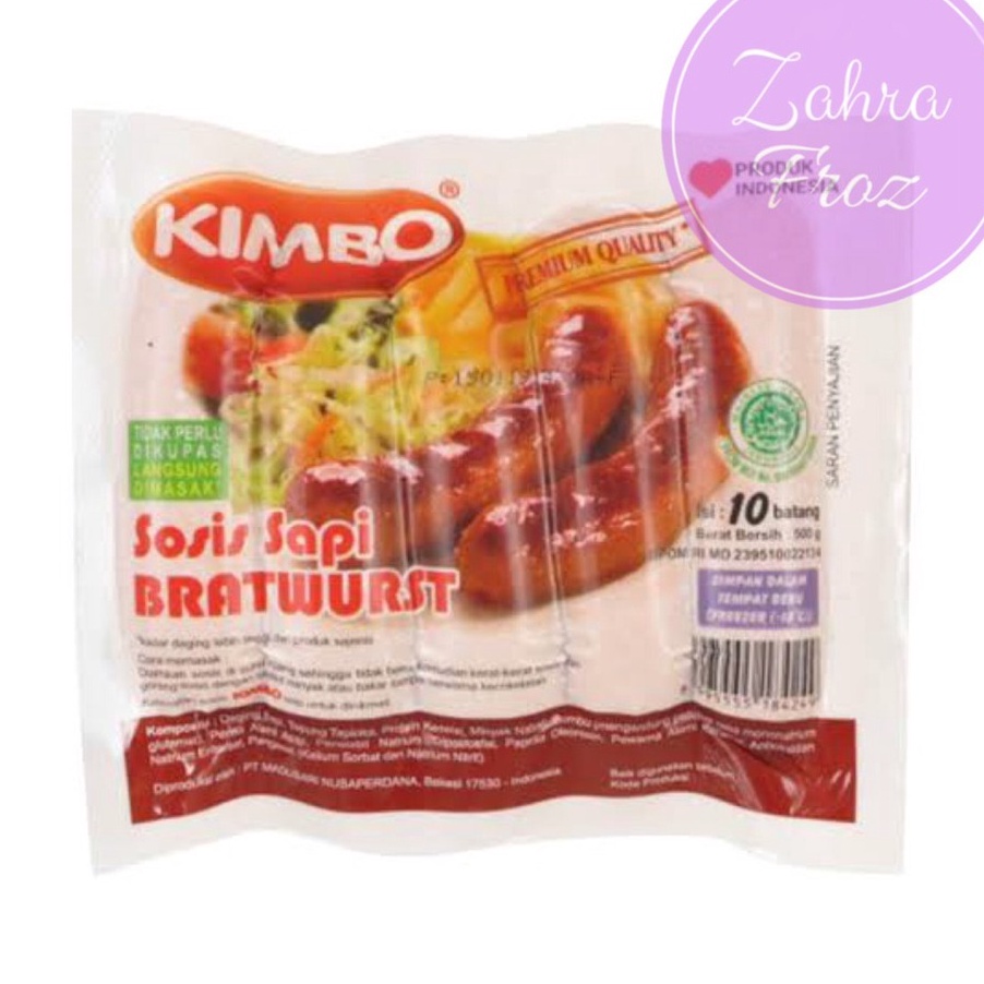 

Ready Stok KIMBO SOSIS BRATWURST 5 GR ISI 1