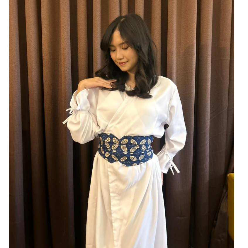 Naomi Dress Kimono - Obi Belt Batik Wanita