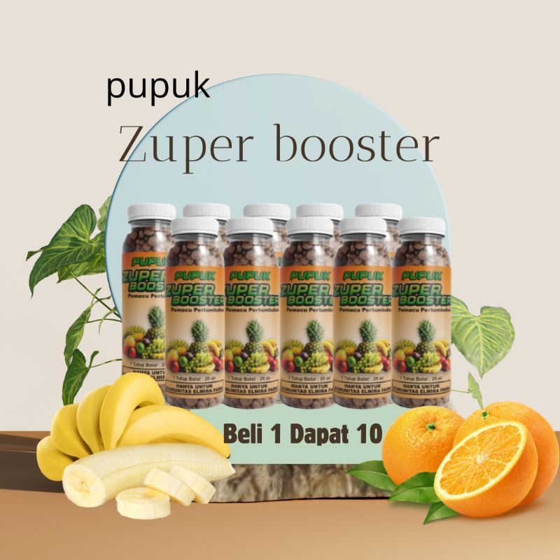 PUPUK PERANGSANG PEMBUAHAN ZUPER BOOSTER BELI 1 DAPAT 10