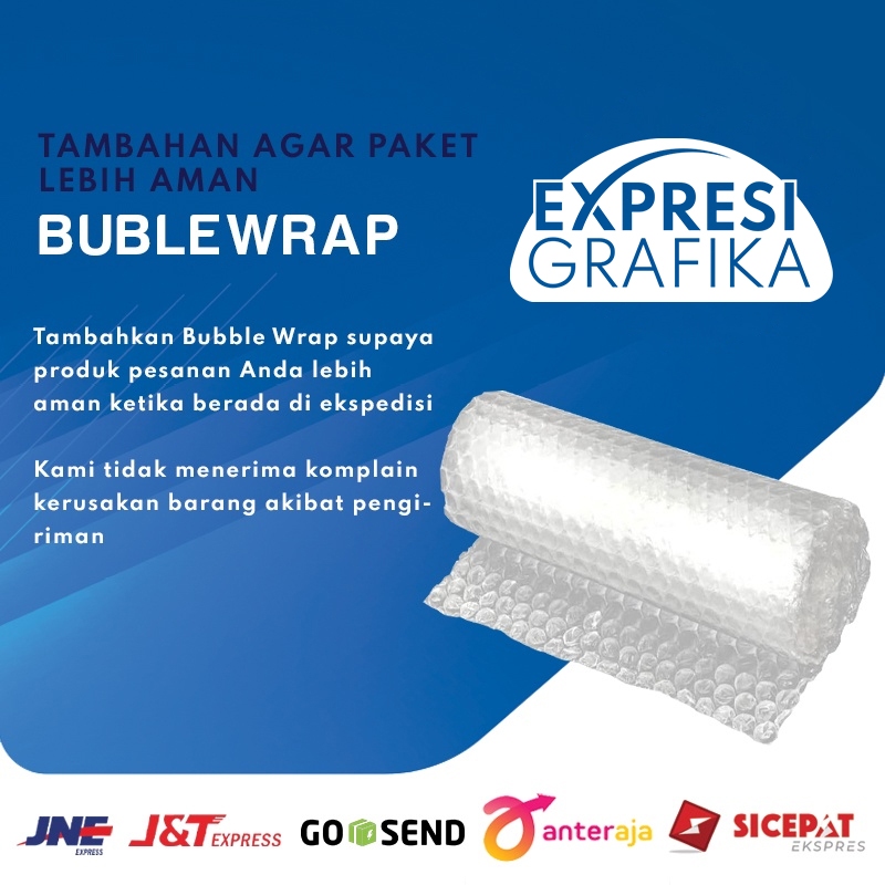 

Tambahan Plastik Bubble Wrap / Packing