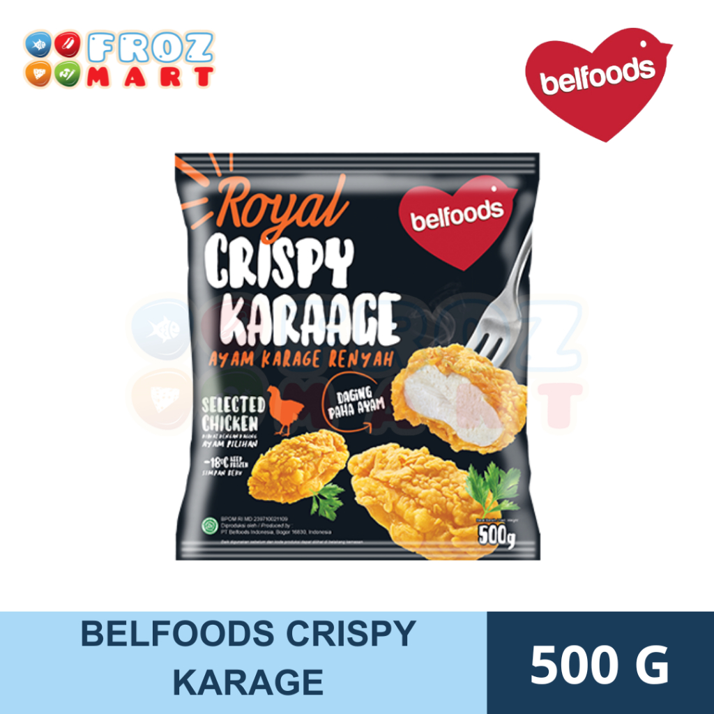 

Belfoods Royal Crispy Karage 500gr / Karage Renyah / Belfood / Frozmart Gamprit