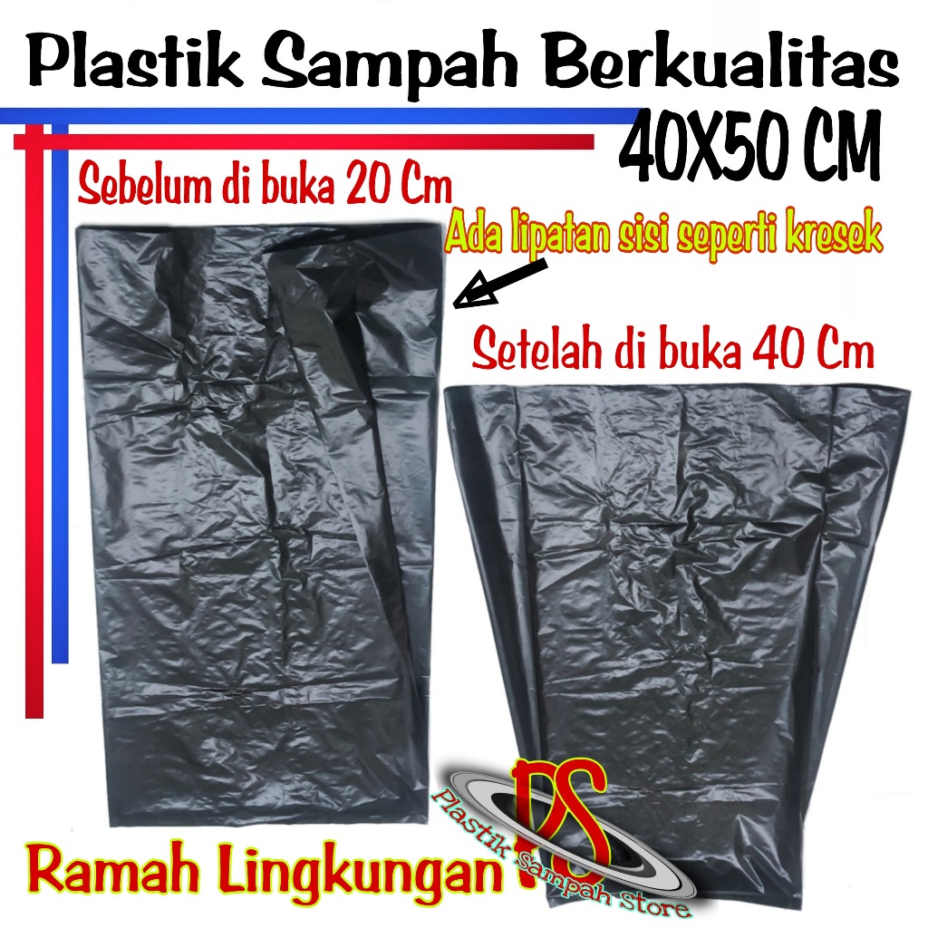 Kantong Plastik Sampah 40 x 50 Cm , Kantong Sampah 40 x 50 Cm , Kantong Sampah Hitam 40 x 50 Cm , Ka
