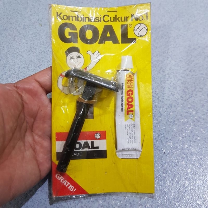 Alat Cukur Kumis asli Jadul Gillette Goal Kemasan asli ada Sabun Cukur