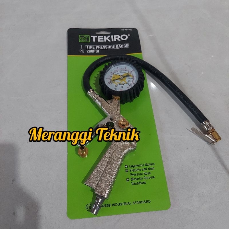 id1093 Alat isi pengisi pompa angin inflator gun tire chuck Tekiro