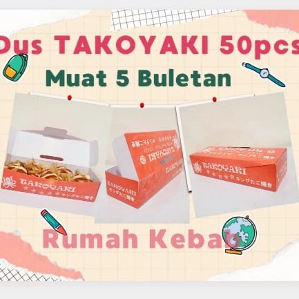 VVA Dus Takoyaki Kemasan Takoyaki Dus Takoyaki Panjng 17 cm 5pcs