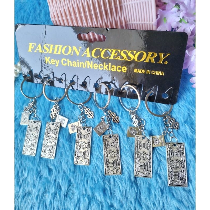 6 Pcs Gantungan Besi Dollar/Gantungan Tas/Cirikhas Singapura/Grosir