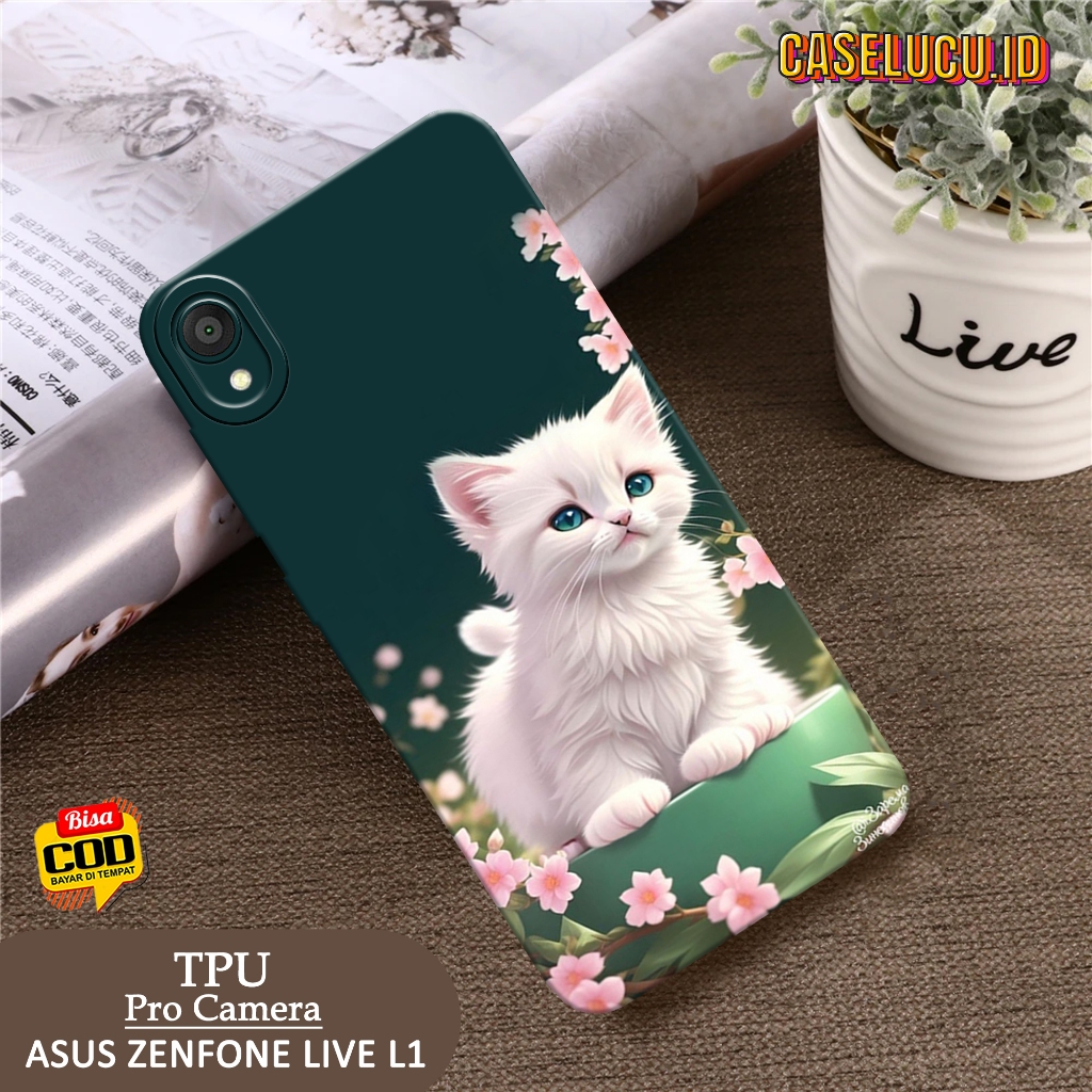 Casing Hp Asus Zenfone Live L1 Terbaru Fashion Case Kucing Case Hp Asus Zenfone Live L1 Soft Case Hp