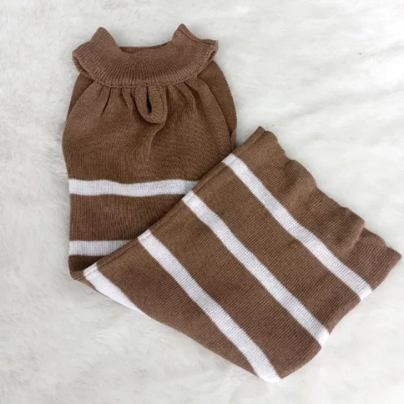 Dres gliter princes yukensi 2-4 thn l Baju rajut anak perempuan