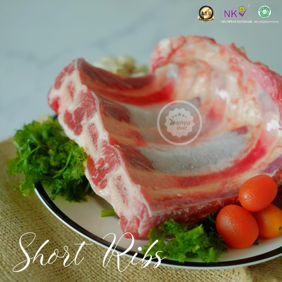 

Short Ribs Grass Fed Organic/Tulang Iga Sapi Organik Wahyu Beef