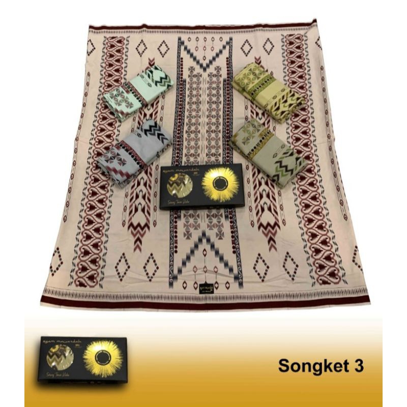 SARUNG GOYOR.SONGKET PRINTING PREMIUM
