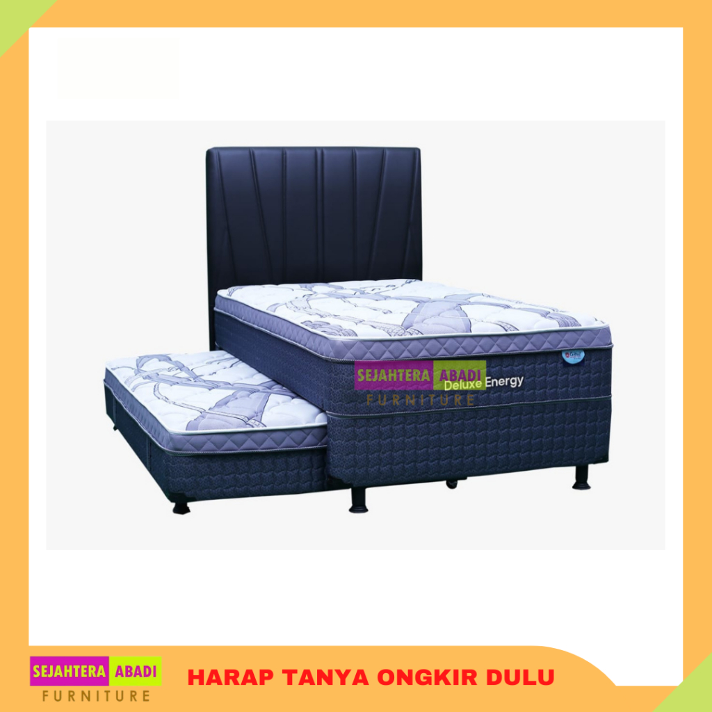 Central springbed 2in1 Twin Sorong PLUSH TOP GRAND DELUXE ENERGY Series Divan &amp; Full set