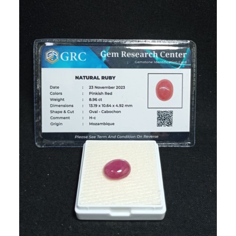 BATU PERMATA RUBY ORIGINAL MOZAMBIQUE BERSERTIFIKAT