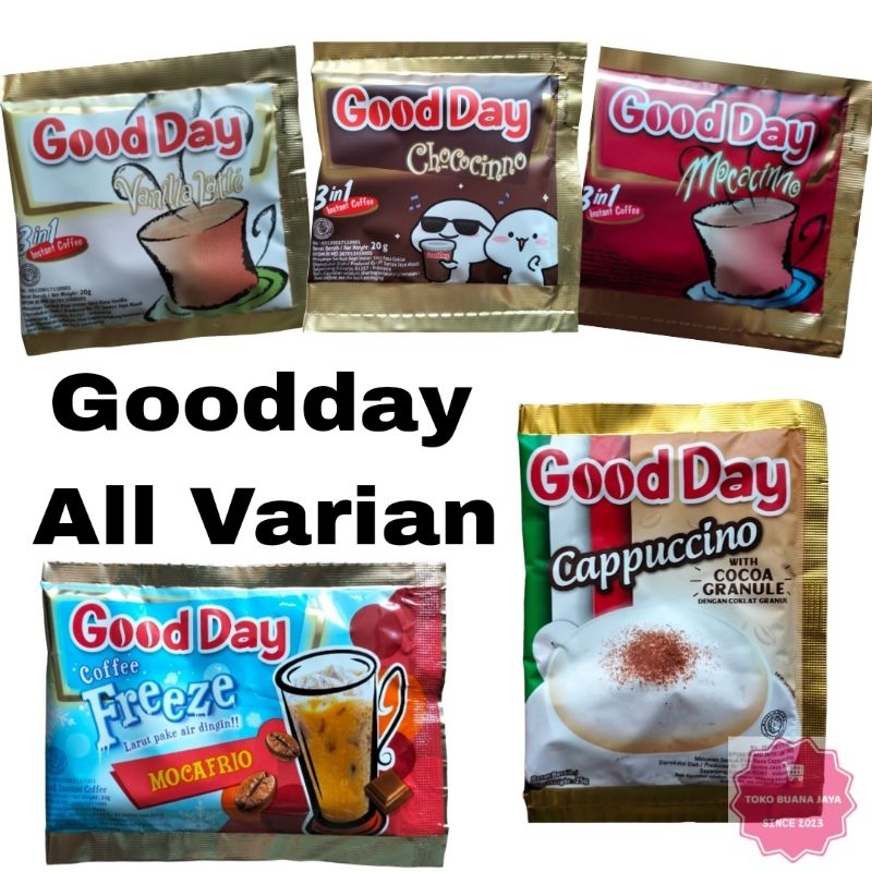 

GOODDAY ALL VARIAN RASA ( 1 RENCENG ISI 10 SACHET )