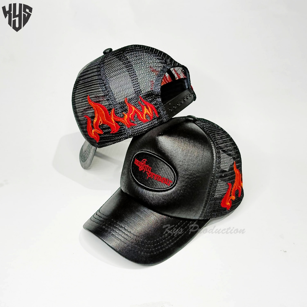 original topi trucker full bordir naughty preneur/topi jaring bordir pria wanita/trucker kekinian