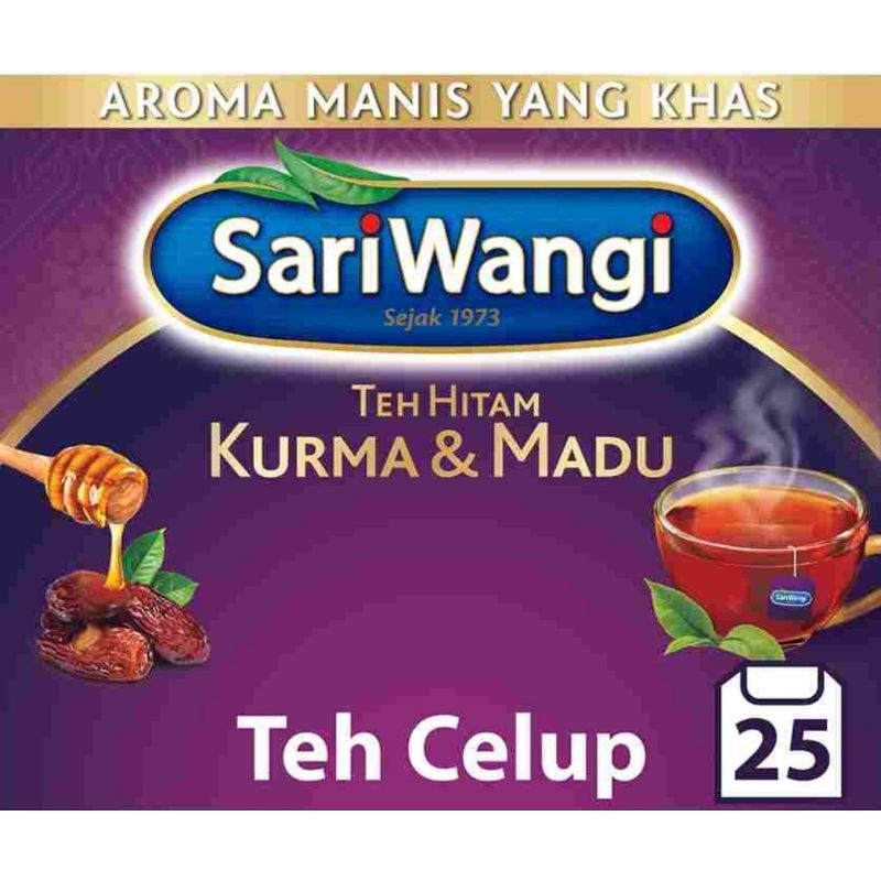 

TEH SARI WANGI TEH MELATI | TEH CELUP | TEH KURMA & MADU NETTO 25'S