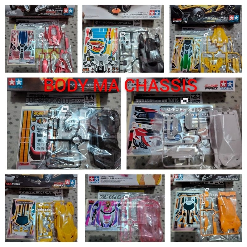Live Tamiya Body MA Chassis Original Tamiya + Decal ( ada pilihan variasi Body )